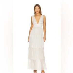 Sabina Musayev Alpha Dress, White, Size Small